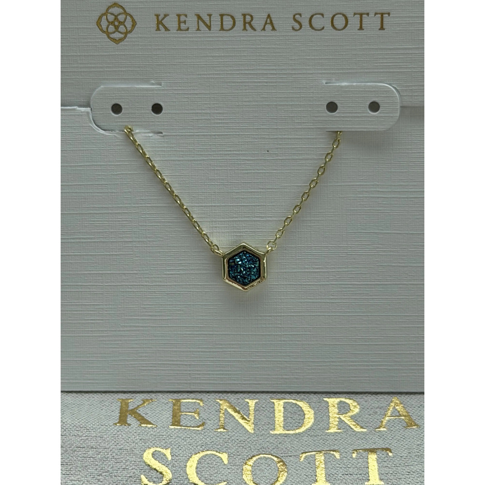 Kendra Scott Green Pendant Necklace